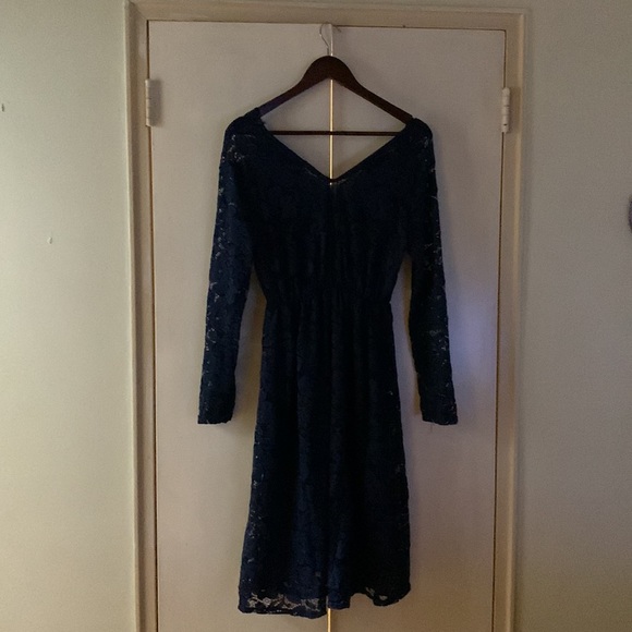 Never worn. Navy, lace dress. - Picture 2 of 2